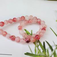 perzijski Jade Perla, Krug, možete DIY & različite veličine za izbor, crven, Prodano Per Približno 14.96 inčni Strand