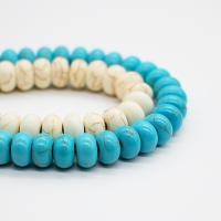 Turquoise sintéiseach Bead, Abacus, DIY & méid éagsúla do rogha, dathanna níos mó le haghaidh rogha, Díolta Per Thart 14.96 Inse Snáithe