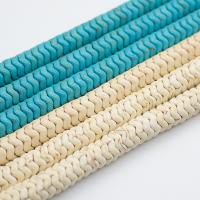 Syntetický Turquoise Korálek, Sněhová vločka, DIY & různé velikosti pro výběr, více barev na výběr, Prodáno za Cca 14.96 inch Strand