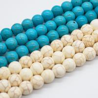 Syntetický Turquoise Korálek, Kolo, DIY & různé velikosti pro výběr, více barev na výběr, Prodáno za Cca 14.96 inch Strand