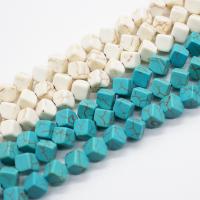 Syntetický Turquoise Korálek, Rhombus, DIY & různé velikosti pro výběr, více barev na výběr, Prodáno za Cca 14.96 inch Strand