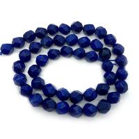 Lapis lazuli perle, Lazulit, Krug, Star Cut Faceted & možete DIY & različite veličine za izbor, plav, Prodano Per Približno 14.96 inčni Strand