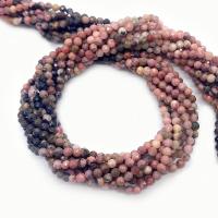 Perles rhodonites, rhodonite, Rond, DIY & normes différentes pour le choix & facettes, couleurs mélangées, Vendu par Environ 14.96 pouce brin