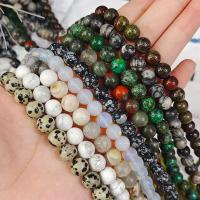 Mješoviti Gemstone perle, Dragi kamen, Krug, uglađen, možete DIY & različiti materijali za izbor & različite veličine za izbor, više boja za izbor, Prodano Per Približno 14.96 inčni Strand