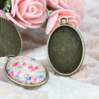 Zinc Alloy Pendant Cabochon Setting antique bronze color Sold By PC