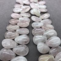 Korálky přírodní Rose Quartz, Slza, lesklý, DIY, růžový, 10x12mm, Cca 28PC/Strand, Prodáno za Cca 17 cm Strand