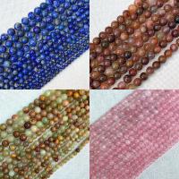 Beads Gemstone misti, pietra preziosa, Cerchio, DIY & materiali diversi per la scelta & formato differente per scelta, nessuno, Venduto per Appross. 14.96 pollice filo