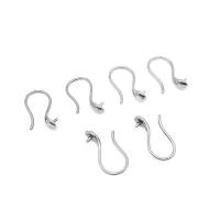 Cruach dhosmálta Hook Earwire, 304 Cruach dhosmálta, DIY & unisex & snasta meaisín, dath bunaidh, 17x15x1mm, Díolta De réir PC