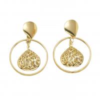 Zinc Alloy Drop Earrings fashion jewelry & for woman golden nickel lead & cadmium free Sold By Pair