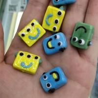 Handgemaakte Lampwork Beads, Plein, DIY, meer kleuren voor de keuze, Verkocht door PC