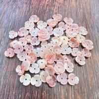 Pink Shell Bead Cap, Virág, Faragott, DIY & különböző méretű a választás, rózsaszín, Által értékesített PC