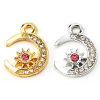 Zinc Alloy Rhinestone Pendants plated fashion jewelry & with rhinestone nickel lead & cadmium free Approx Sold By Bag