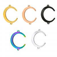 Stainless Steel Pendants 304 Stainless Steel Moon Vacuum Ion Plating DIY & 1/1 loop Sold By PC