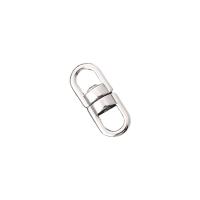 304 acciaio inox Key Chiusura Ambito, DIY, colore originale, 6.80x16.60mm, Venduto da PC