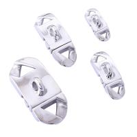 Titanium Steel Interlocking Clasp DIY original color Sold By PC