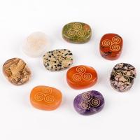 Gemstone Decoration Flat Oval stoving varnish Sold By PC