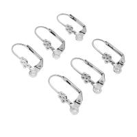 304 acciaio inox Leva all'indietro Fili Orecchini, lucido, DIY & unisex, colore originale, 18x10mm, 100PC/borsa, Venduto da borsa