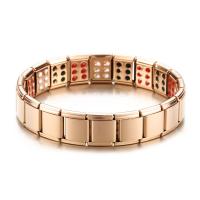 Bijoux bracelet en acier inoxydable, Acier inoxydable 304, bijoux de mode & pour homme, couleur or rose, 13mm, Longueur Environ 8.66 pouce, Vendu par PC