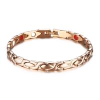 Edelstahl Schmuck Armband, 304 Edelstahl, Modeschmuck & für Frau, Roségold, 7mm, Länge ca. 7.68 ZollInch, verkauft von PC