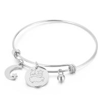 304 roestvrij staal Bangle, voor vrouw, meer kleuren voor de keuze, 68x1.50mm, Verkocht door PC