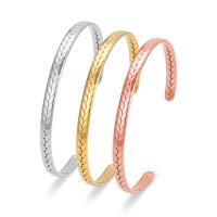 Titanium Steel Σφαλιάρα Bangle, κοσμήματα μόδας & για άνδρες και γυναίκες, περισσότερα χρώματα για την επιλογή, 60x4mm, Sold Με PC