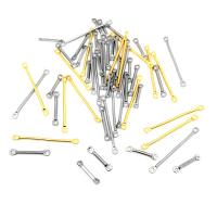 304 roestvrij staal Connector, Stick, Galvanische beplating, mode sieraden & gepolijst & DIY & uniseks & verschillende grootte voor keus & verschillende stijlen voor de keuze, meer kleuren voor de keuze, 100pC's/Bag, Verkocht door Bag