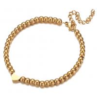 Bracciale gioielli in acciaio inossidabile, 304 acciaio inox, with 1.97inch extender chain, Cuore, gioielli di moda & per la donna, nessuno, 4mm,7mm, Lunghezza Appross. 6.49 pollice, Venduto da PC