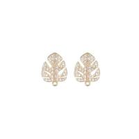 Composant pendente en laiton pour boucle d'oreille, 14K rempli d’or, DIY & styles différents pour le choix & pavé de micro zircon, plus de couleurs à choisir, protéger l'environnement, sans nickel, plomb et cadmium, 2pairescouple/lot, Vendu par lot