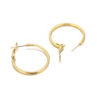 Titanium Steel Hoop Earring titanium hoop earring plated for woman Sold By PC