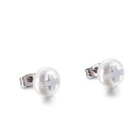 Titan Stål Stud Earring, titan örhänge inlägg, för kvinna, blandade färger, 3-30mm, Säljs av Par