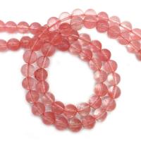 Cherry Quartz Perla, Krug, možete DIY & različite veličine za izbor, crven, Prodano Per Približno 14.96 inčni Strand