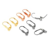 Stainless Steel Lever Back Earring Component 304 Stainless Steel Galvanic plating fashion jewelry & DIY & Unisex & machine polishing Approx 1.7mm Sold By PC