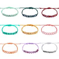 Pulseras de Cristal, Cuerda de nylon encerado, con Cristal, Palo, diferentes materiales para la opción & para mujer, más colores para la opción, longitud 5-30 cm, Vendido por UD