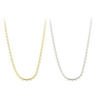 Stainless Steel Necklace Chain 304 Stainless Steel Chain Vacuum Plating Length Approx 20.5 Inch Sold By PC