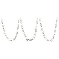 Stainless Steel Nekclace Chain, verschillende grootte voor keus & ovale keten, oorspronkelijke kleur, Lengte Ca 20 inch, Verkocht door PC