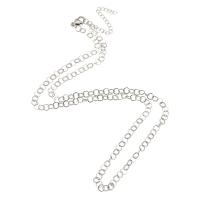 Rozsdamentes acél Nekclace Chain, Rolo lánc, az eredeti szín, Hossz Kb 20.5 inch, Által értékesített PC