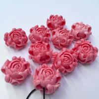 Shell Powder goutte, Pivoines d'arbre, gravé, DIY, rose, 20mm, Vendu par PC