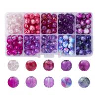 Fashion Glazen kralen, Glas, mode sieraden & DIY, gemengde kleuren, 130x68x21mm, Verkocht door box