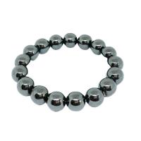 Hématite bracelet, Rond, unisexe & antifatigue & normes différentes pour le choix, plus de couleurs à choisir, Longueur Environ 7.09 pouce, Vendu par PC