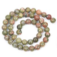 unakite goutte, Rond, DIY & normes différentes pour le choix & styles différents pour le choix, couleurs mélangées, Vendu par Environ 14.96 pouce brin