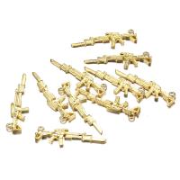 Zinc Alloy Pendler, Gun, forgyldt, flere farver til valg, 9.50x44.50mm, 50pc'er/Bag, Solgt af Bag