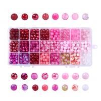 Fashion Glass Beads stoving varnish fashion jewelry & DIY Sold By Box