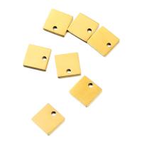 Edelstahl Etikette, 304 Edelstahl, Quadrat, unisex, keine, 15x15mm, ca. 50PCs/Tasche, verkauft von Tasche