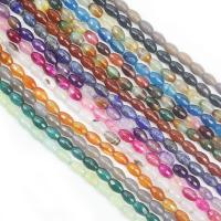 Perles agates, Agate, Seau, poli, DIY & facettes, plus de couleurs à choisir, 13x8mm, Environ 16PC/brin, Vendu par brin