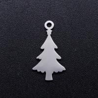 Edelstahl Schmuck Anhänger, 201 Edelstahl, Weihnachtsbaum, Modeschmuck & poliert & DIY & unisex, keine, 18x10mm, 5PCs/Tasche, verkauft von Tasche