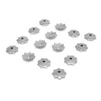 Stainless Steel Bead Cap 304 Stainless Steel Vacuum Ion Plating DIY & Unisex & machine polishing 7mm Approx 1.2mm Sold By PC