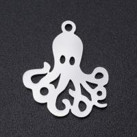 Roestvrij stalen sieraden Hangers, 201 Roestvrij staal, Octopus, mode sieraden & gepolijst & DIY & uniseks, meer kleuren voor de keuze, 20x18mm, 5pC's/Bag, Verkocht door Bag