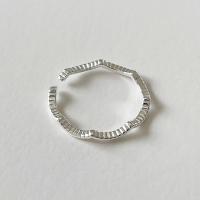 925 sterling zilver Manchet Finger Ring, verstelbaar & voor vrouw, zilver, Maat:6, Verkocht door PC