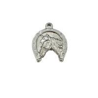 Bijoux pendentifs en acier inoxydable , Acier inoxydable 304, argent, 19x16mm, Vendu par PC