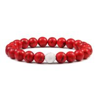 Pulseiras de pedras preciosas, Pedra natural, Roda, Ungir, materiais diferentes para a escolha & unissex, Mais cores pare escolha, 8mm, comprimento Aprox 18 cm, vendido por PC